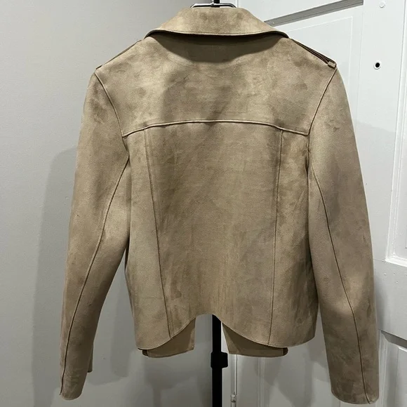 Nude Khaki suede jacket SIZE S - Picture 6 of 6